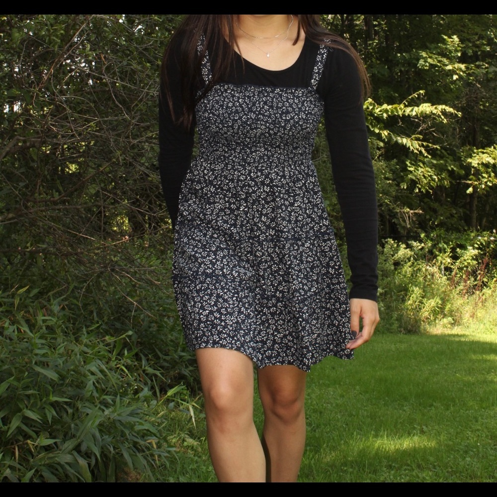 Hollister Womens Flowy Blue Dress